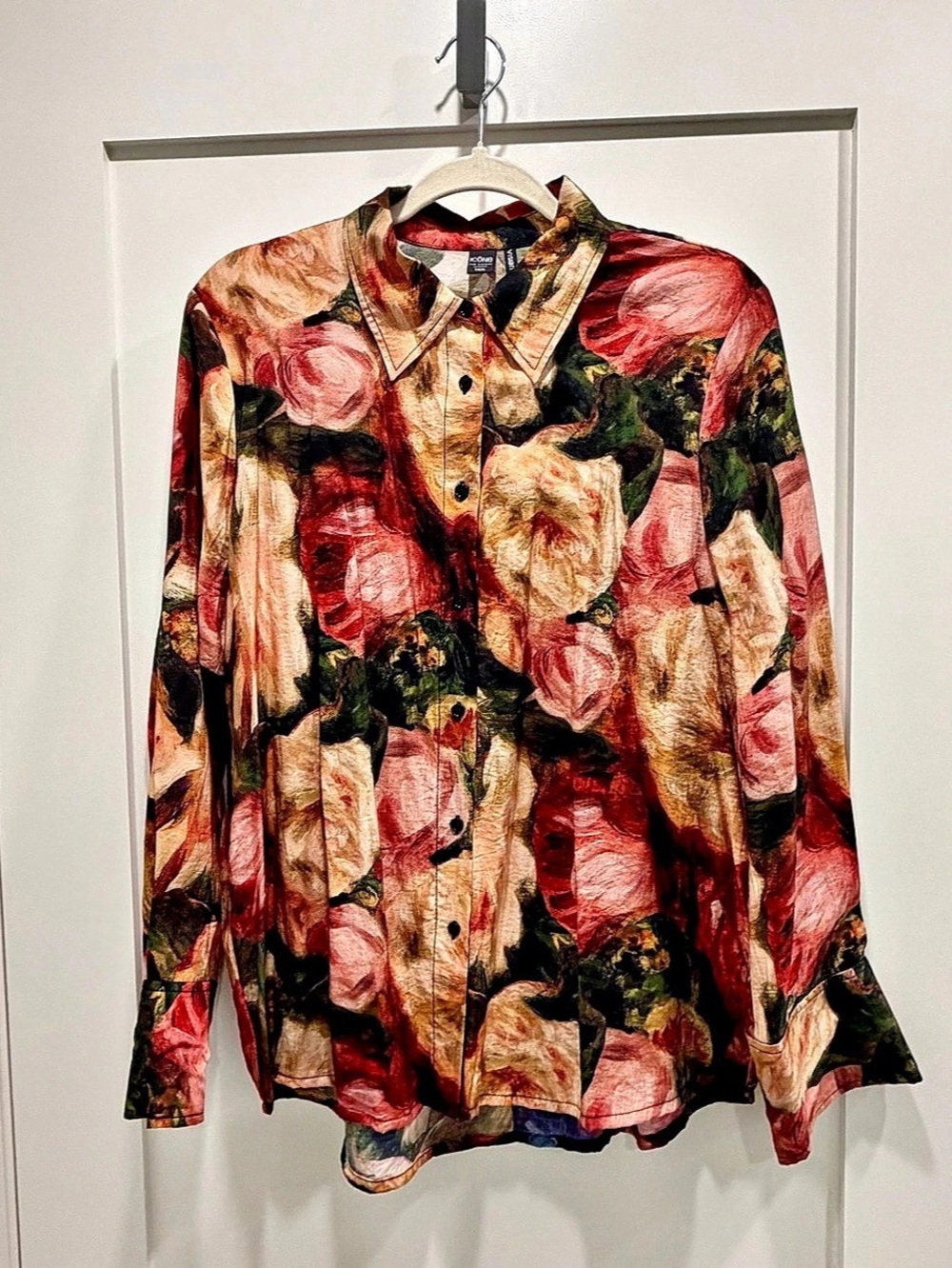 Simons Icône label Floral Button Down Shirt - Size XL